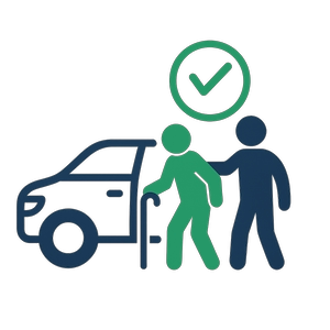 Accompagnement du patient avec retour immédiat après le rendez-vous médical<br />
